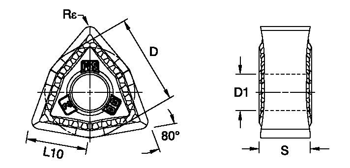 Kenloc™ WNMG ISO/ANSI Turning Insert 4121724 - Kennametal