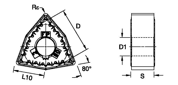 Kenloc™ WNMG ISO/ANSI Turning Insert 1819515 - Kennametal