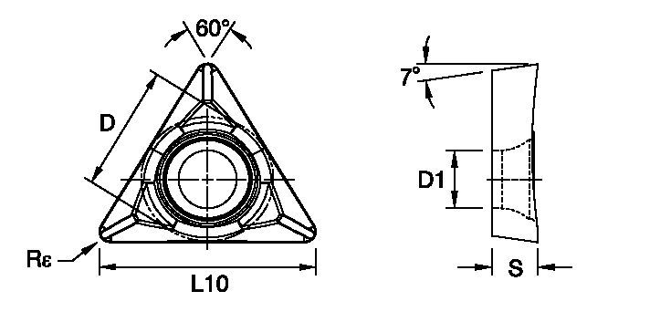 Screw-On • TCGT Insert • Positive • HP