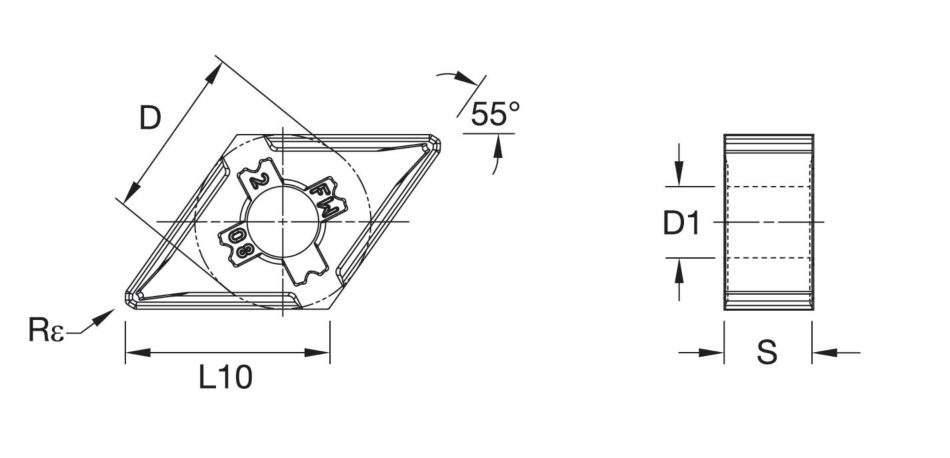 Kenloc™ DNMG ISO/ANSI Turning Insert 1783135 - Kennametal