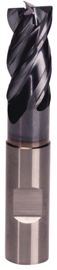 VariMill™ XTREME™ • Série 4XNE • Chanfreinée • 4&nbsp;goujures • Détallonée • Queue Weldon® • Métrique