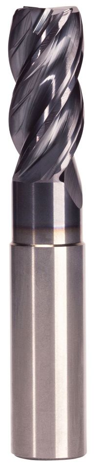 VariMill™ XTREME™ • Series 4XNE • Radiused • 4 Flute • Necked • Cylindrical Shank • Metric