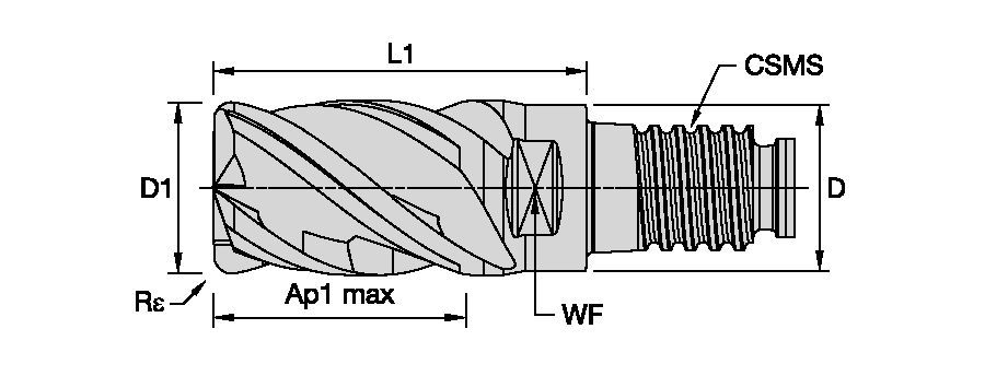 HARVI™ I TE Four Flute End Mill for Roughing and Finishing Covering the Broadest Range of Applications and Materials