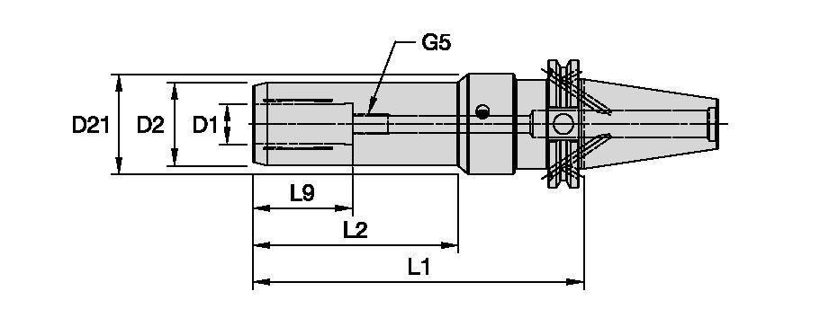 Hydrodehnspannfutter • CV40-B/AD • ST-Line • Metrisch