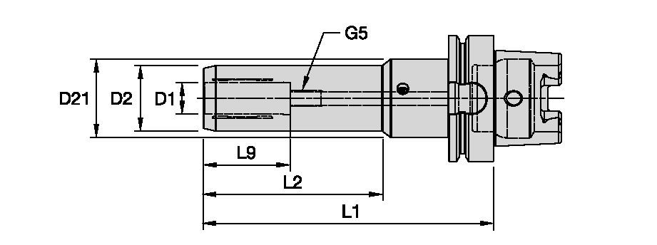 Hydraulic Chuck for structural steel drilling with KSEM ST-Line drill bodies - 7138030 - Erickson