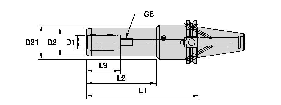 Hydraulic Chuck for structural steel drilling with KSEM ST-Line drill bodies - 7137969 - Erickson