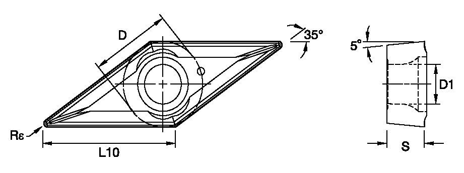 TopSwiss™ • Cermet Insert • Positive • VBMT-MPS • Medium Machining