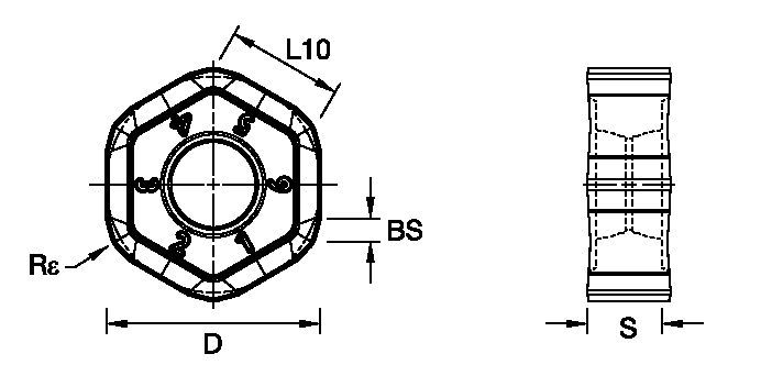 M1200 • Hartmetall-Wendeschneidplatte • HNPJ07-MM • Mittlere Bearbeitung