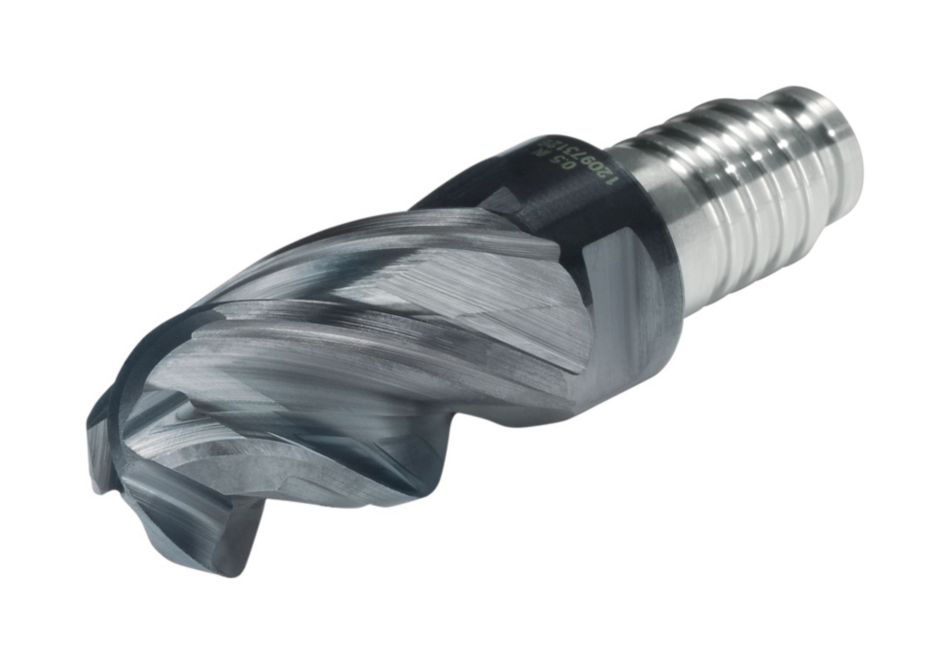 HARVI™ I TE Four Flute Modular End Mill for Roughing and Finishing Covering the Broadest Range of Applications and Materials