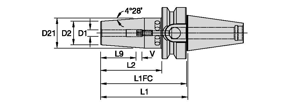 BTKV30 Shank Tools • Shrink Fit Toolholders General Purpose (GP) • Metric