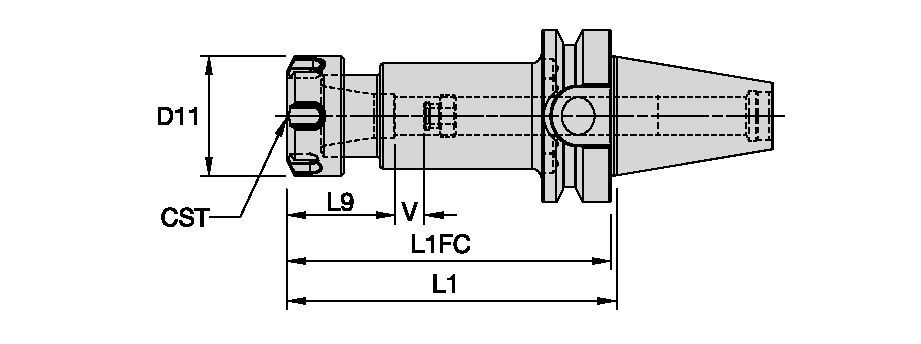 BTKV30 Shank Tools • ER Collet Chuck Adapters