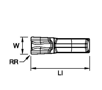 A2™ A2080N00CR04 Cut-Off Insert 1793827 - Kennametal