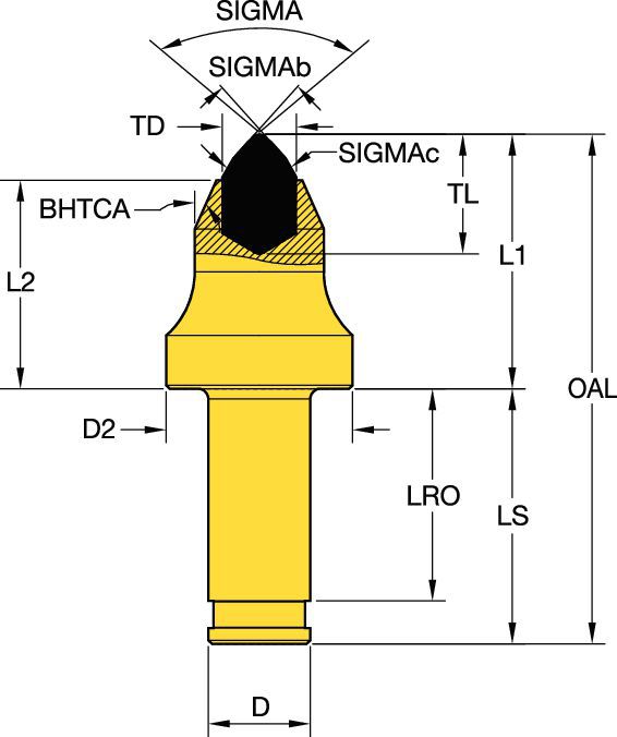 STD Body Tool 30 Underground Mining - 2220813 - Kennametal