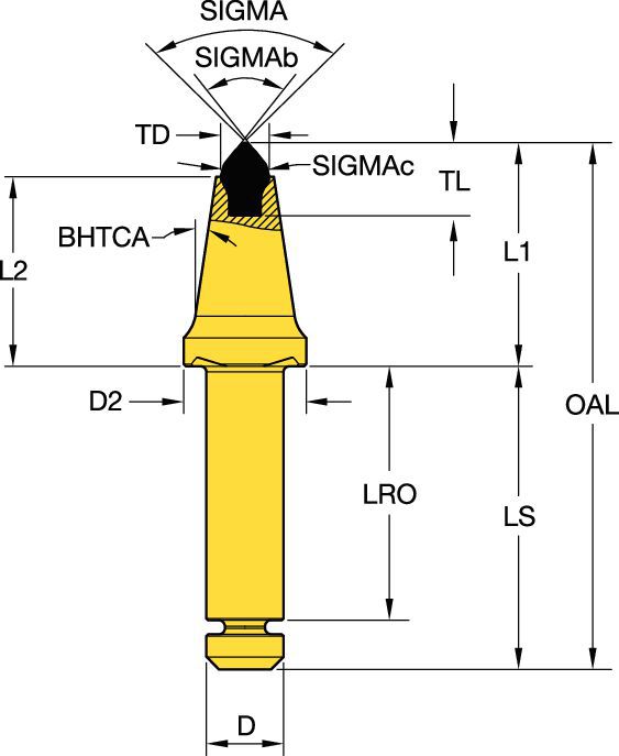 External Hairpin Retainer • Narrow Bottom