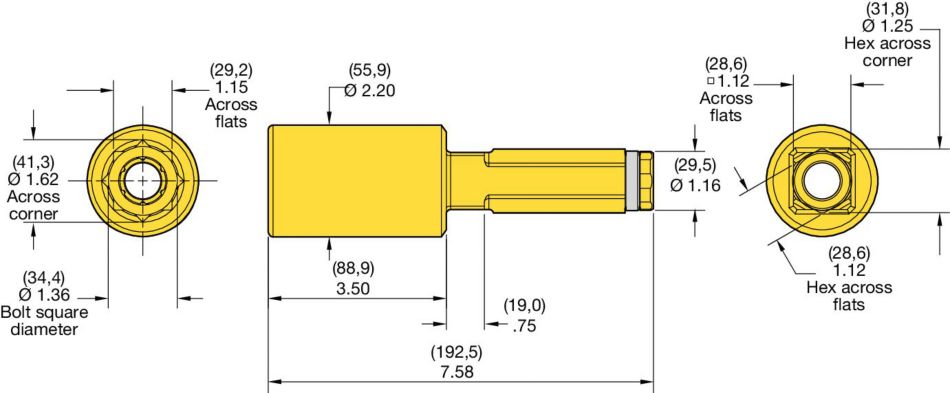 1 1/8 and 7/8 RDS-Hex Chuck Adapter