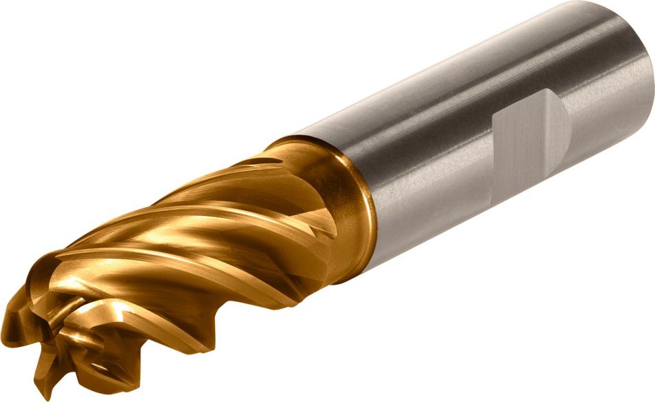 HARVI™ II TE Five Flute End Mill for Increased MRR Covering the Broadest Range of Applications and Materials;<br/>Roughing and Finishing with One Tool