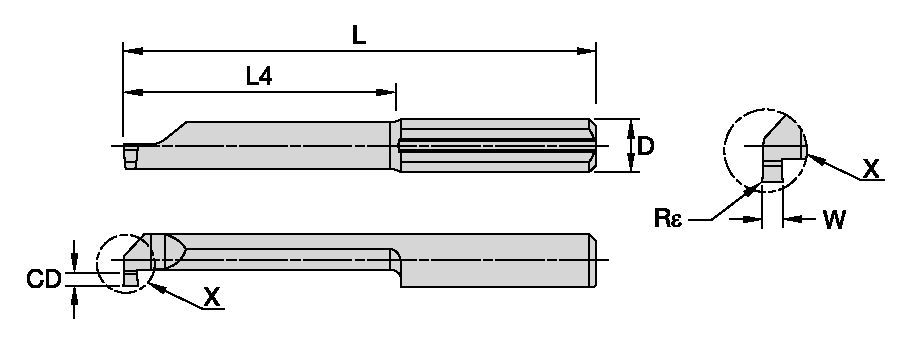 TopSwiss MBS™ • Micro boring Insert 7221458 - Kennametal