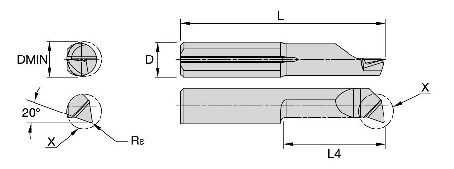TopSwiss MBS™ • Micro boring Insert 7219726 - Kennametal