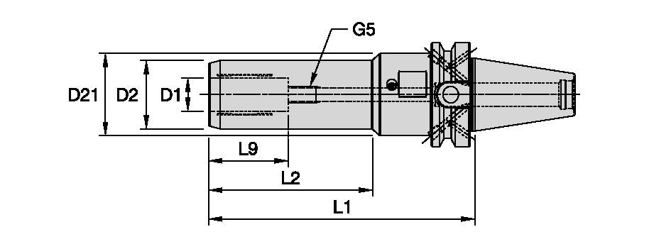 Hydraulic Chuck for structural steel drilling with KSEM ST-Line drill bodies - 7226170 - Erickson