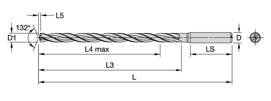 Solid Carbide Drill for Universal Applications