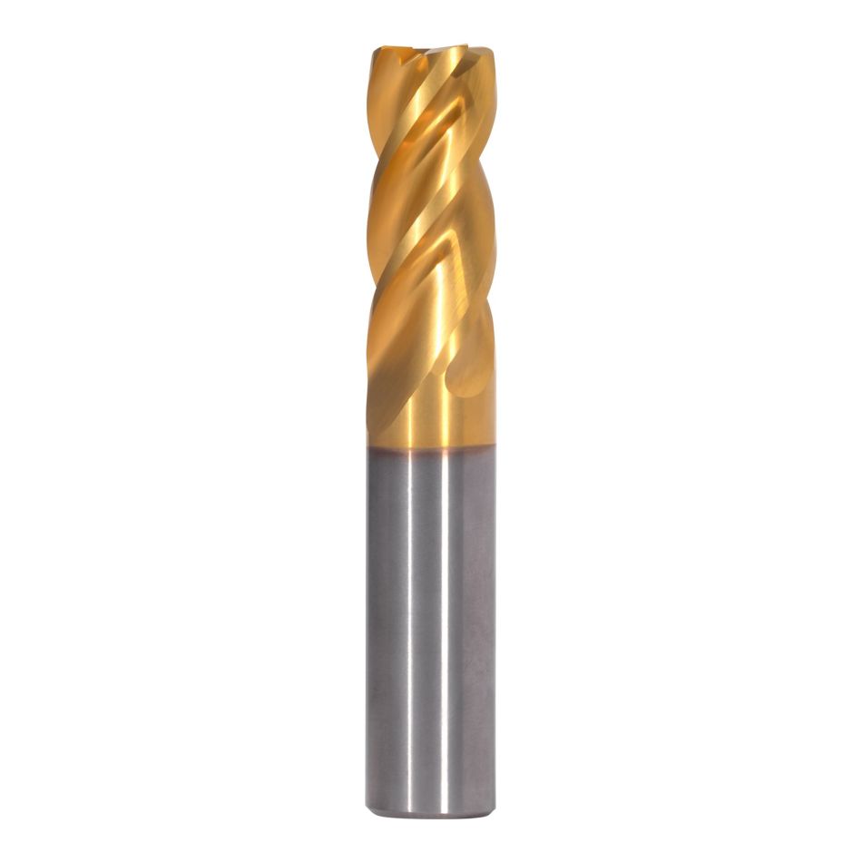 GOmill™ PRO • Radiused • 4 Flutes • Plain Shank • Metric