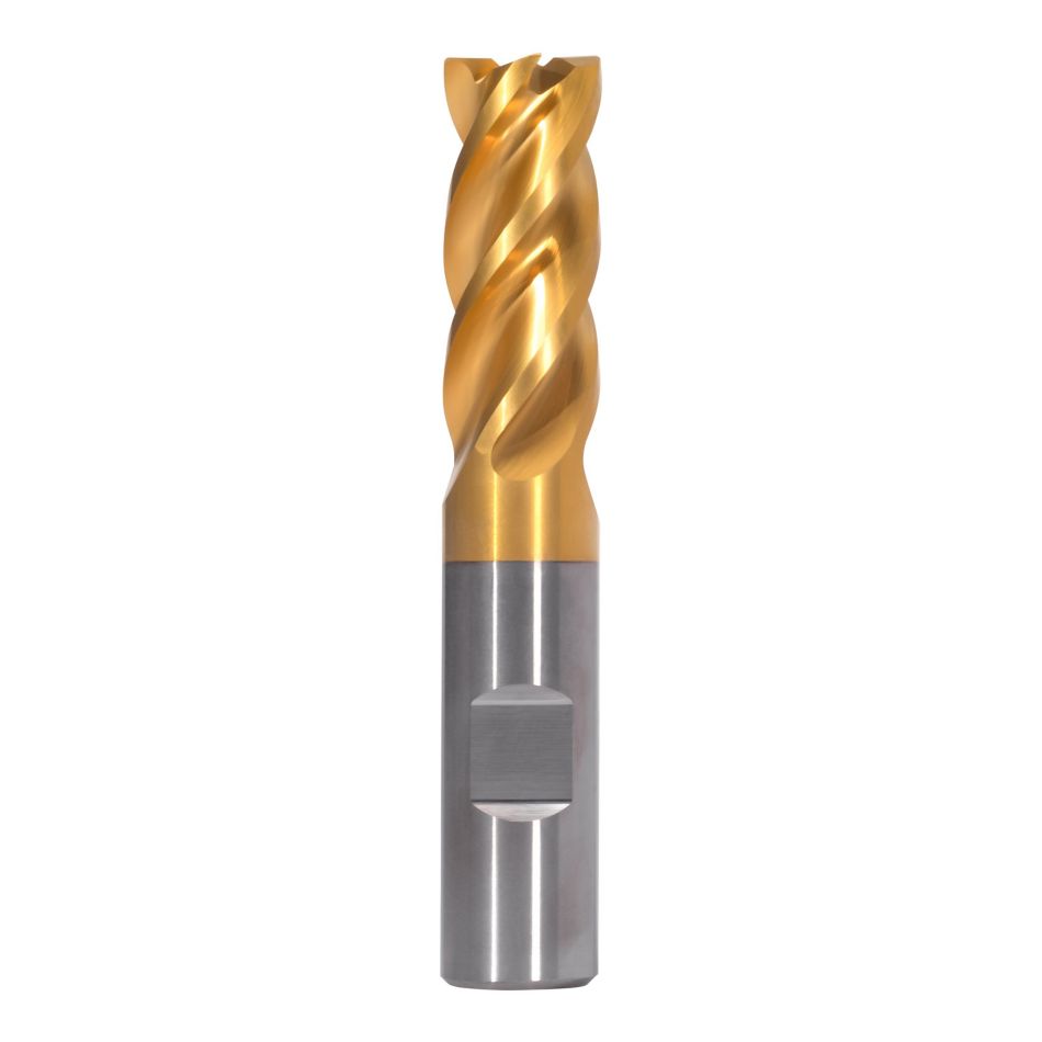 GOmill™ PRO • Radiused • 4 Flutes • Weldon Shank • Metric