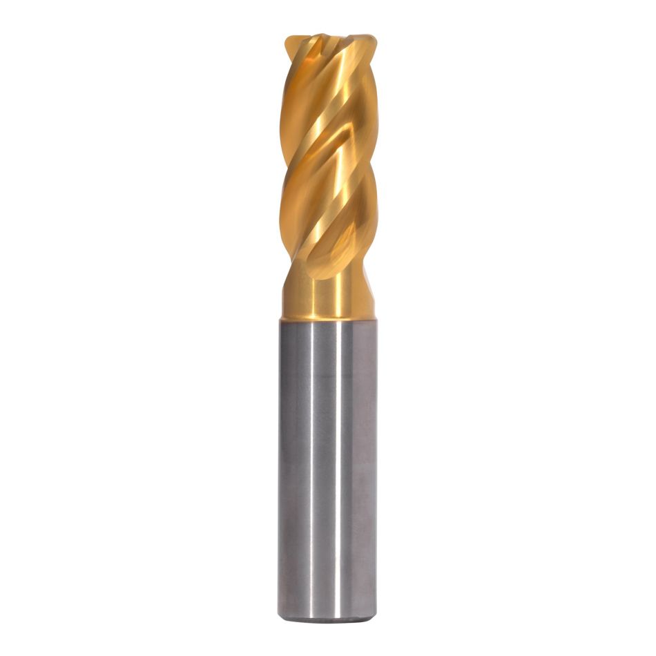 GOmill™ PRO • Radiused • 4 Flutes • Necked • Plain Shank • Metric