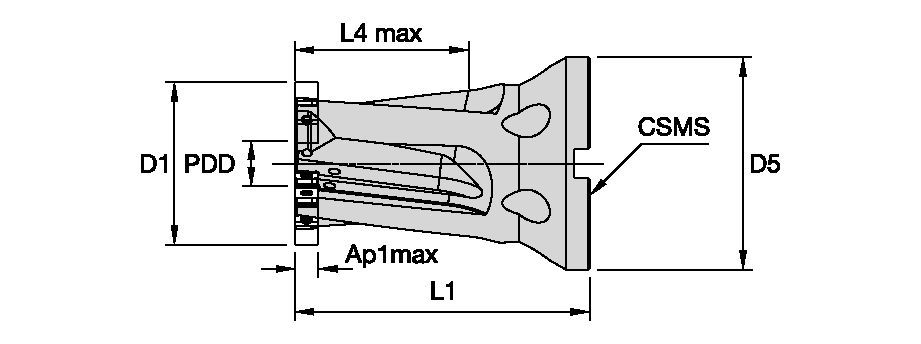 Modular Drills FBX • Short • Taper Flange Mount - 100663912