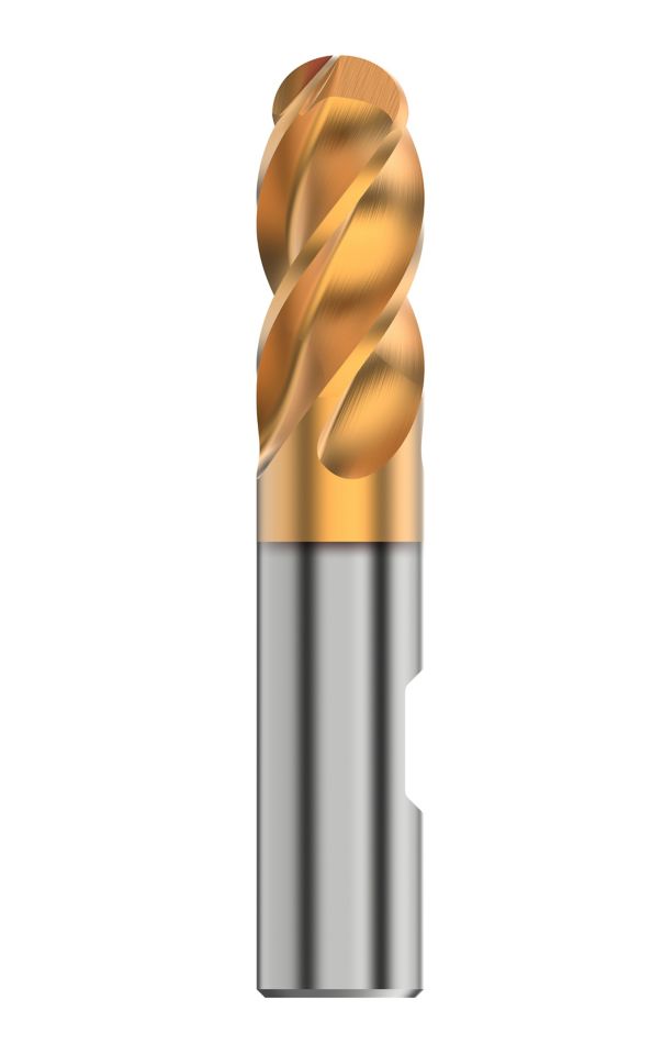 GOmill™ PRO • Ball Nose • 4 Flutes • Weldon Shank • Inch