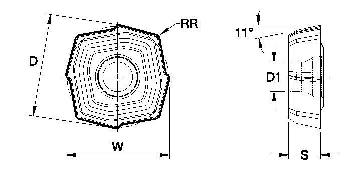 Indexable Drills Top Cut 4™ Inserts