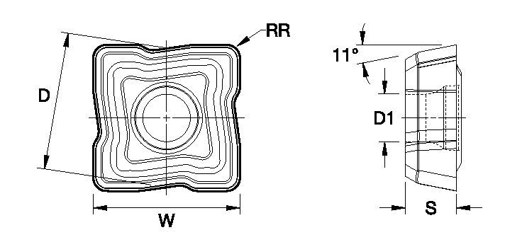 TCF-DU Outboard Holemaking - 6858588 - WIDIA