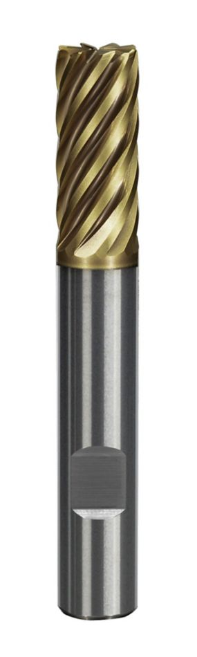 HARVI™ IV • Radiused • 8 Flutes • Internal Coolant • Weldon Shank • Metric