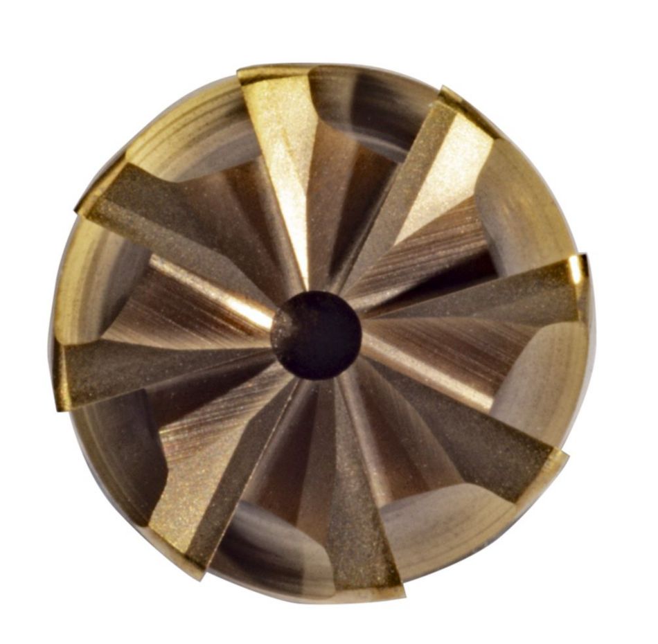 HARVI™ IV • Radiused • 8 Flutes • Internal Coolant • Chipbreaker • Weldon Shank • Metric