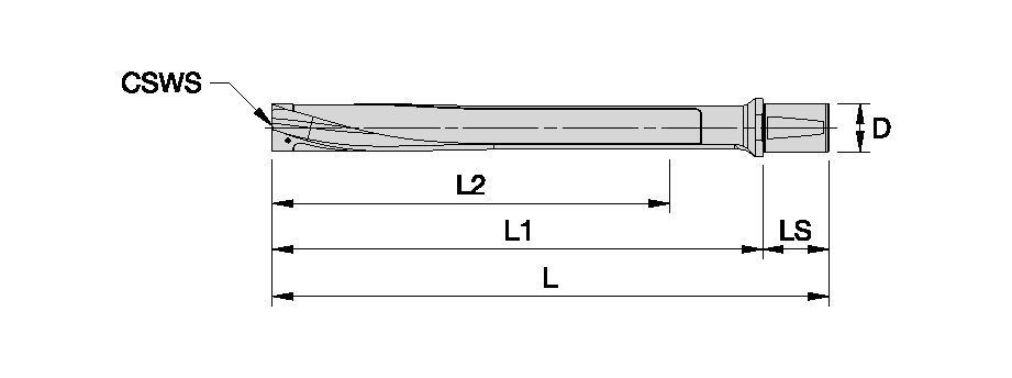 KSEM PLUS™ • Drill Body • 8xD • WD Shank • Metric