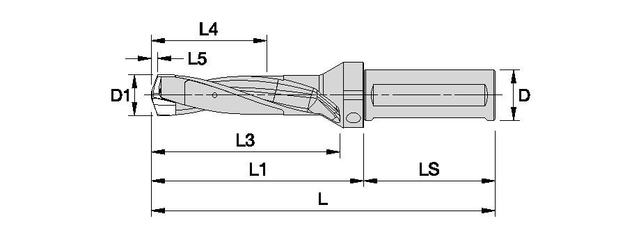 KSEM™ • Drill Body • 3xD • SSF Shank • Inch