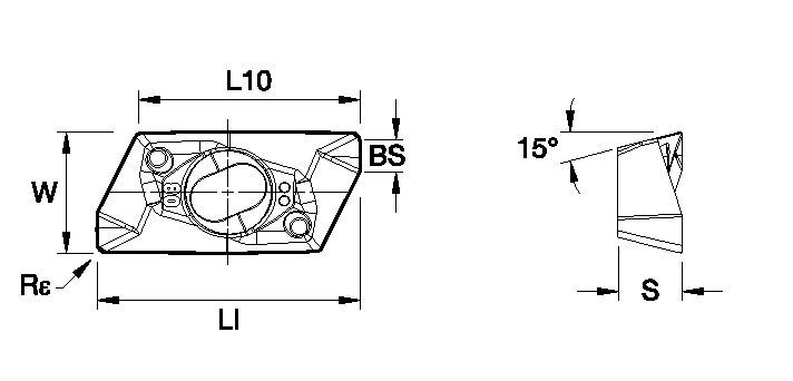 Mill 1-18™ • Carbide Insert • EDPT-HD • Heavy Machining