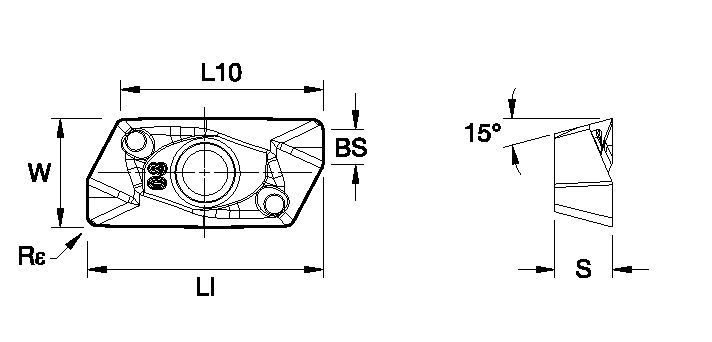 Mill 1-14™ • Carbide Insert • EDCT-GD • Medium Machining