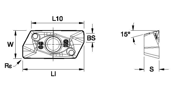 Mill 1-14™ • Carbide Insert • EDPT-HD • Heavy Machining