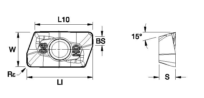 Mill 1-10™ • Carbide Insert • EDPT-HD • Heavy Machining
