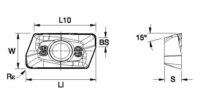 Mill 1-10™ • Carbide Insert • EDPT-GD • Medium Machining