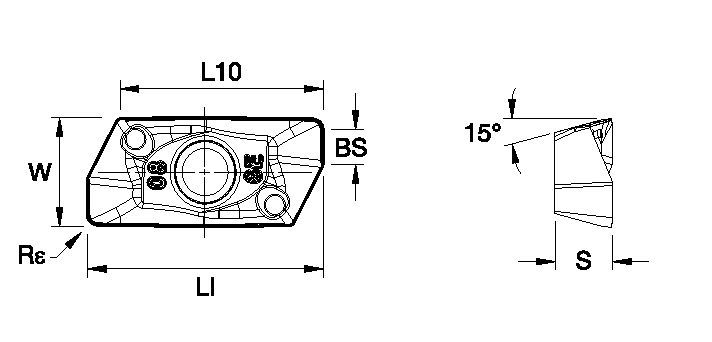 Mill 1-14™ • Carbide Insert • EDPT-GE • Medium Machining