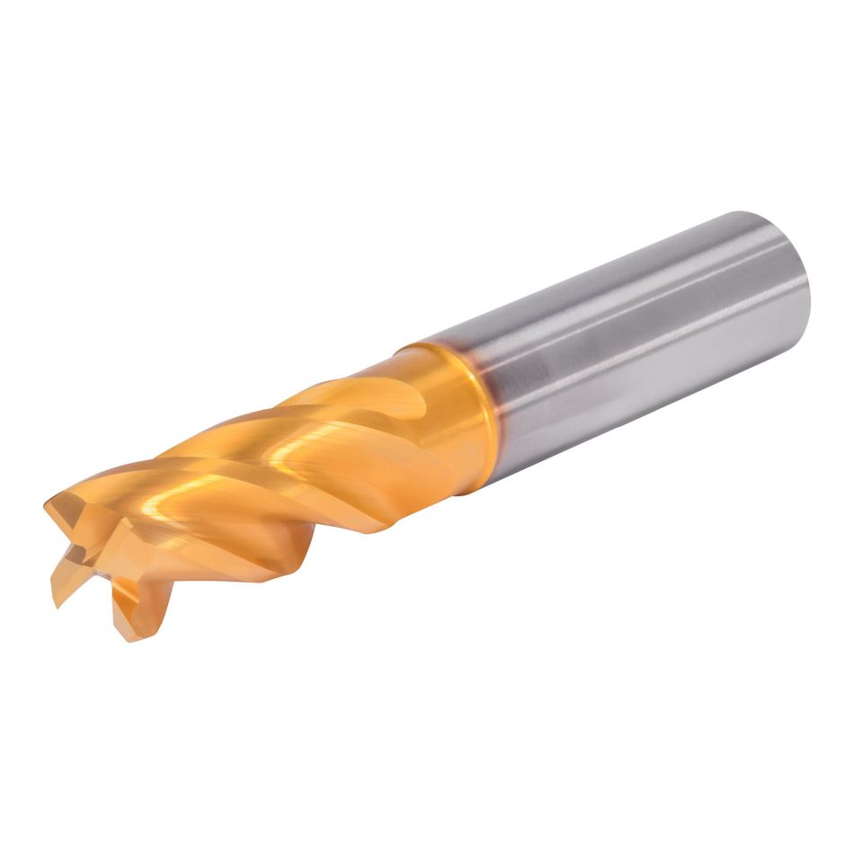 GOmill™ PRO • Chamfered • 4 Flutes • Necked • Plain Shank • Metric