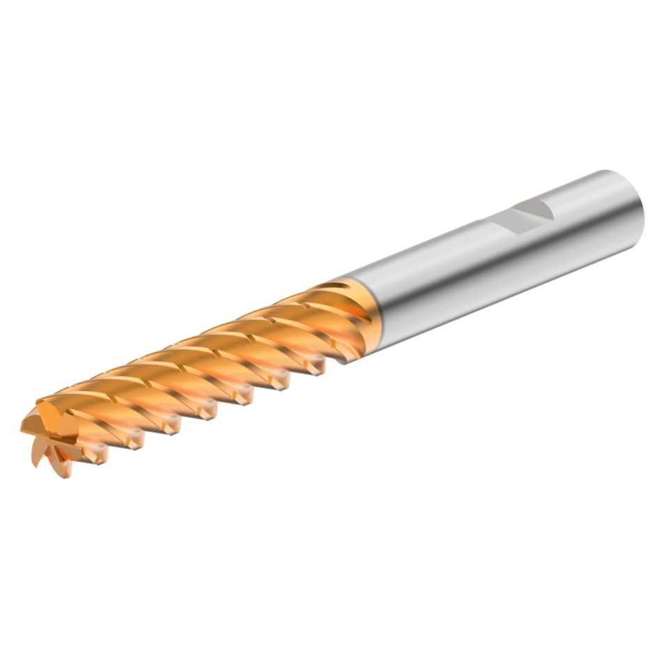 KOR6™ <sup>DT</sup> • Radiused • 6 Flutes • 5 x D • Weldon® Shank • Inch
