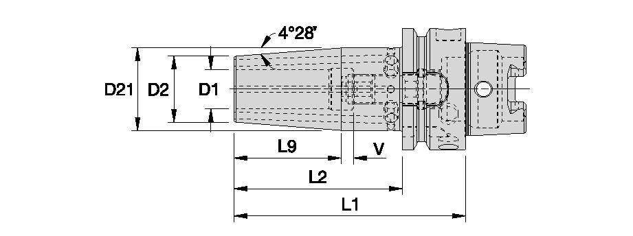 HSK100A Shrink Fit Toolholders • FC Line • Inch 7375597 - Kennametal