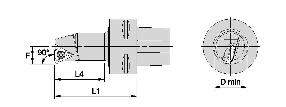 PSC40 Cutting Units • Laydown threading LSE Style • Internal 7389826 - Kennametal