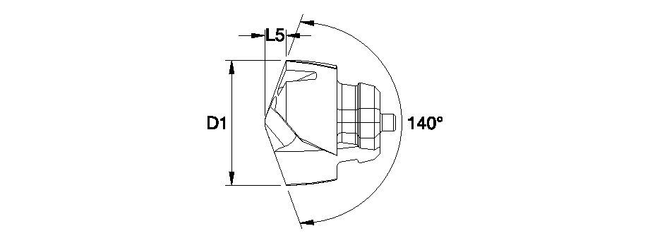 KenTIP™ FS • Carbide Insert • HP Geometry • Steel and Cast Iron 7383210 - Kennametal
