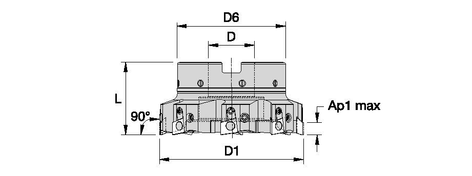 Fix-Perfect Aluminum Shell Mills HPM Line - Inch 1805720 63A04RP90BG15C4WUHPM - Kennametal.com