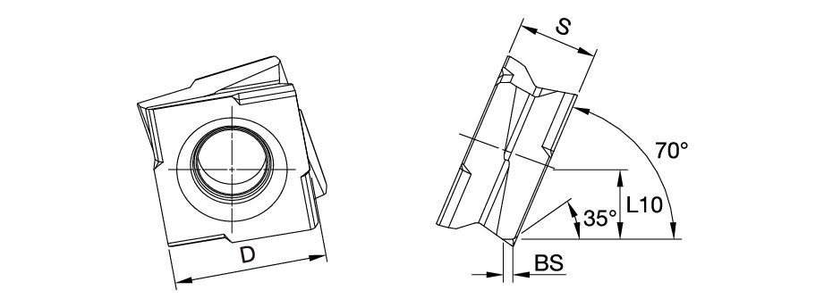 Fix-Perfect™ • Cast Iron ﻿Indexable Inserts • SPHX1205... • Roughing