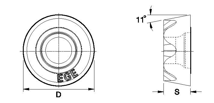 KSRM™ 43 • Carbide Insert • RPPT-GE • Medium Machining