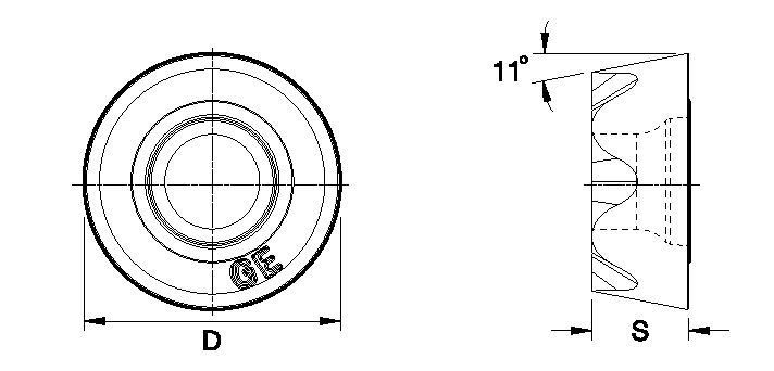 Round Inserts for Daisy KSRM RPET12-GE Ground Inserts 5299680 RPET43SGEJ - Kennametal.com